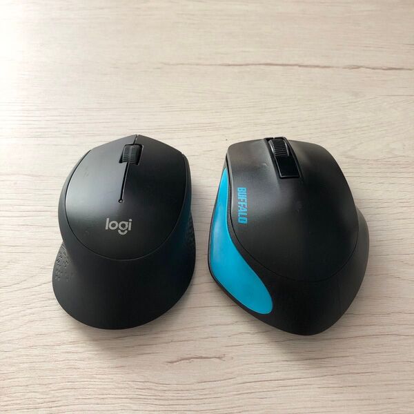 Logicool & BUFFALO ワイヤレスマウス 2個セット