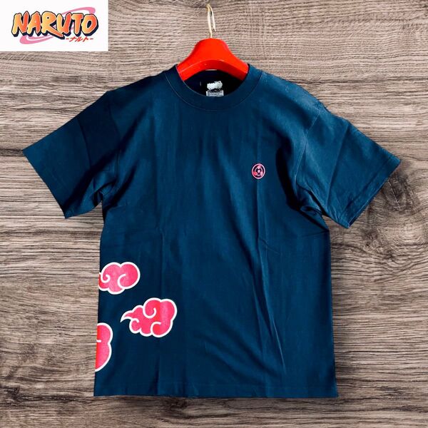美品 NARUTO 暁 うちはイタチ Tシャツ 漫画T アニメT キャラT 少年ジャンプ ナルト 両面プリント 黒T M 写輪眼
