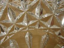  ◆ HOYA CRYSTAL クリスタルガラス スクエア型 大皿 彫刻ガラス カット ホヤ 角型 アンティーク クラシカル ◆ USED 傷あり ◆_画像6