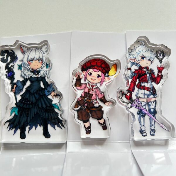 3点セット ファイナルファンタジー14 アクリルブロック アクリル グッズ FF14