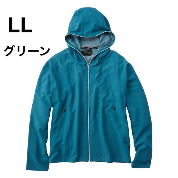 【新品】ワークマン エックスシェルター暑熱フーディー レイクグリーン LL
