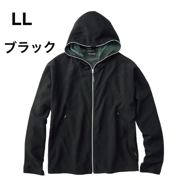 【新品】ワークマン エックスシェルター暑熱フーディー ブラック LL