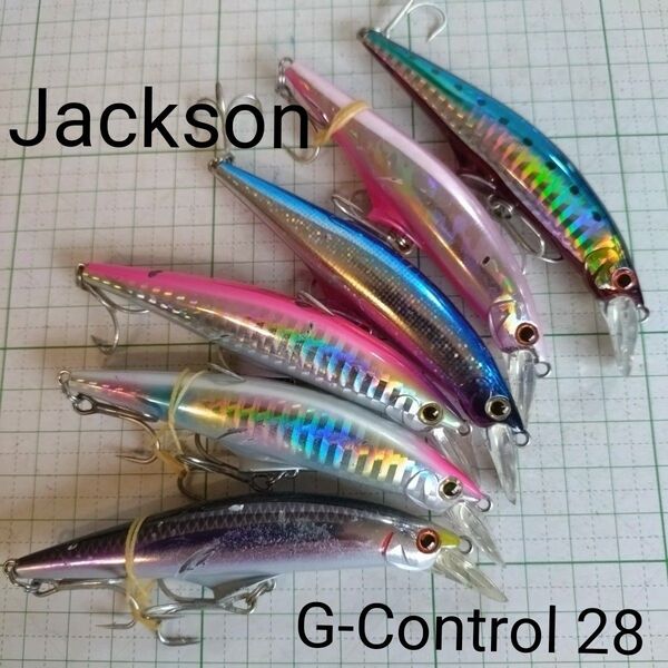 ジャクソン G−コントロール28 6本 釣具 ルアー シーバス 青物 ヒラメ 真鯛 チヌ タチウオ ミノー釣り