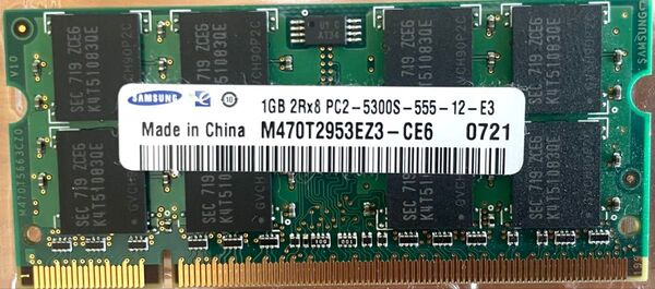 メモリ ノートPC SAMSUNG 1GB 512MB