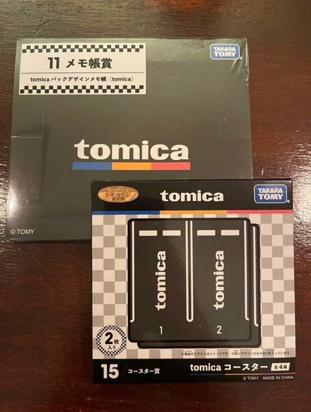 tomica メモ帳とコースターセット