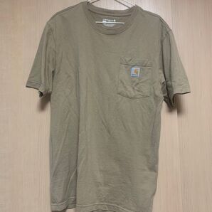 carhartt ポケットTシャツ ベージュSサイズ