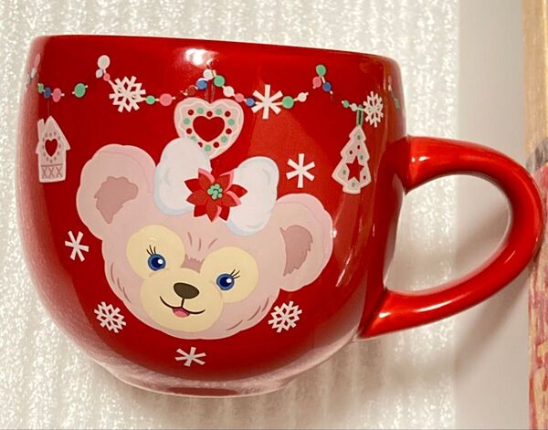 【美品】Disney Sea シェリーメイ ShellieMay マグカップ レッド カップ ディズニー クリスマス Xmas