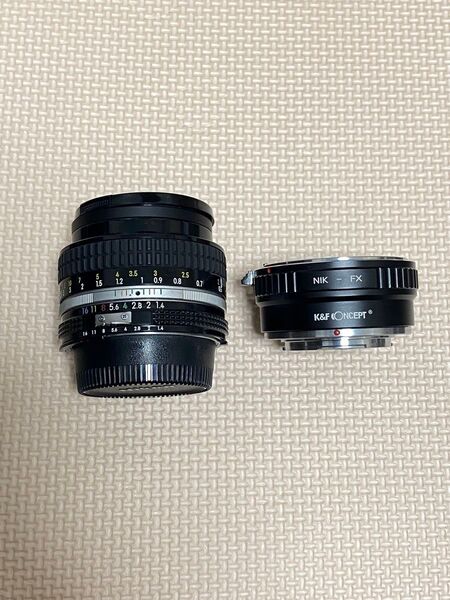 Nikkor 50mmf1.4 アダプター付き