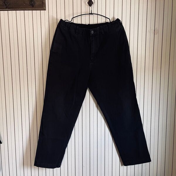 ◎古着 UNIQLO ユニクロ アンクルパンツ ネイビー色 メンズ L