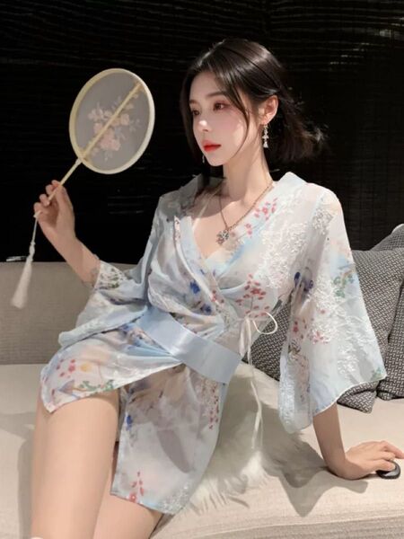 セクシー コスプレ 可愛い 花魁 和風 着物 下着 部屋着 浴衣 Tバック ランジェリー