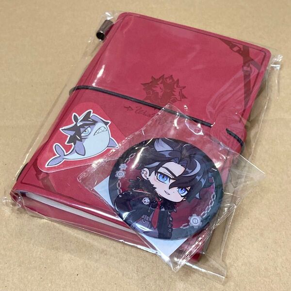 【新品未開封】原神 正規品 リオセスリ 手帳 缶バッジ 特典