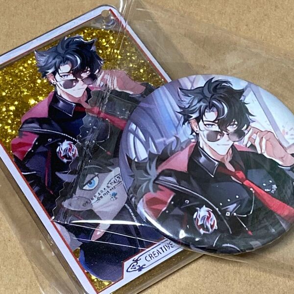 【新品未開封】原神 リオセスリ 流砂コロッタ 缶バッジ
