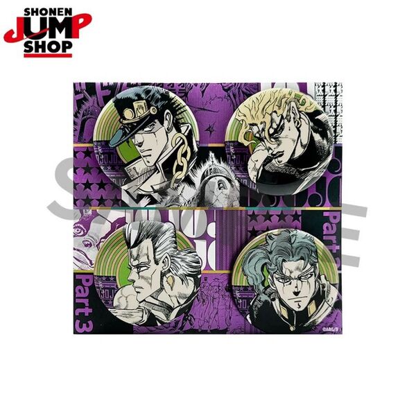 ジョジョ ジョジョの奇妙な冒険 中国 中国限定 海外限定 グッズ ジャンプ ジャンプショップ JUMPSHOP 缶バッジ 3部