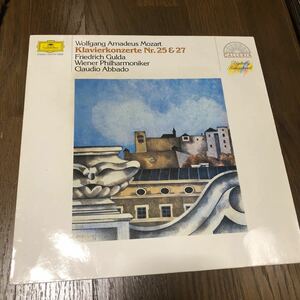 Mozart-Friedrich Gulda, Vienna Philharmonic Orchestra*Claudio AbbadoPiano Concertos Nos. 25 & 27ドイツ盤レコード【グラモフォン】