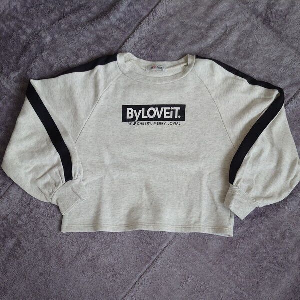 by LOVEiT 裏起毛トレーナー グレー 130cm