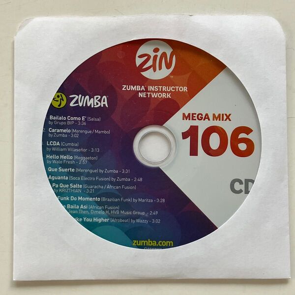 ZUMBA ズンバ MEGAMIX 106 CD zumba cd ズンバcd メガミックス106