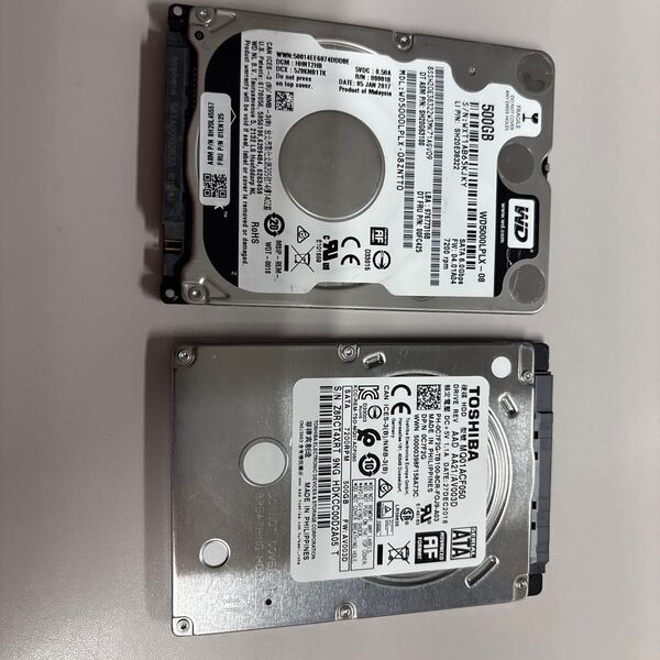 2個セット HDD 500GB