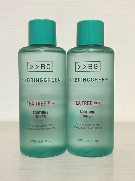 【新品】BRING GREEN ブリングリーン ティーツリーシカスージングトナー 100ml 2本セット 韓国コスメ