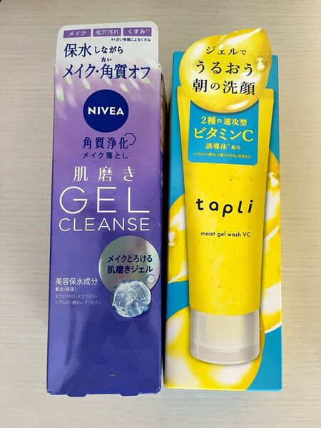 【新品】ニベア 肌磨きジェルクレンズ&タプリ モイストジェルウォッシュ VC