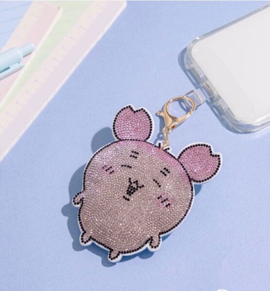 【新品未開封】ちいかわ ラインストーンキーホルダー2(古本屋)(カニちゃん)