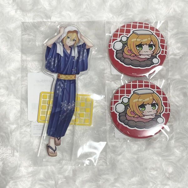にじさんじ DMM 温泉スクラッチ 卯月コウ セフィナ アクリルスタンド 缶バッジ SD