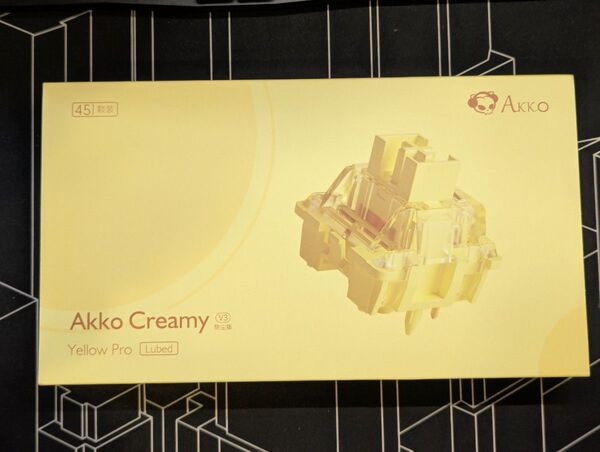 Akko v3 CreamyYellow pro 45個メカニカルキーボード用