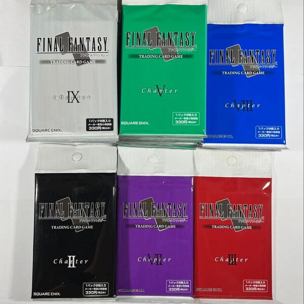絶版 FFTCG ファイナルファンタジー ブースターパック 6種類 合計43パック 未開封