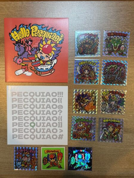 AGAWA Hello Pecquiao! ペッキャオ トリビュートシールアルバム 赤盤