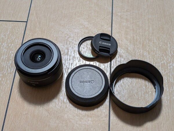【実働美品】RF16mm f2.8 STM 純正レンズフード付き