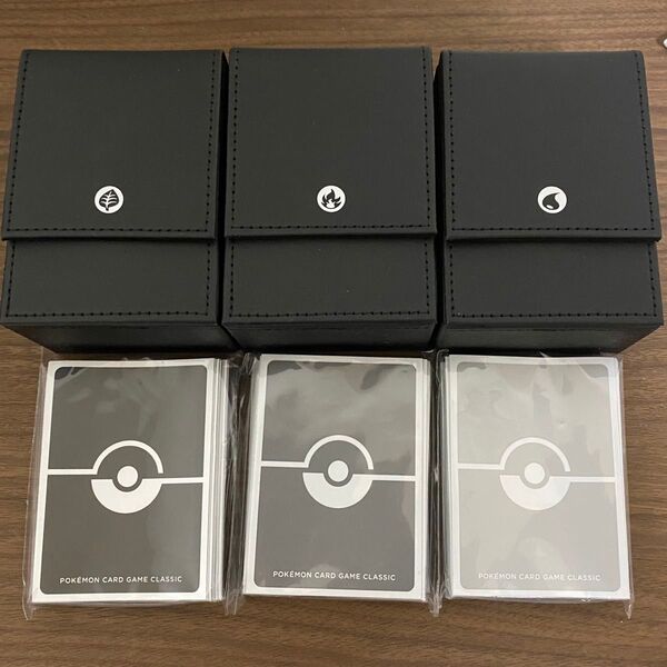 ポケモンカード ポケカ classic デッキシールド3個 デッキケース3個