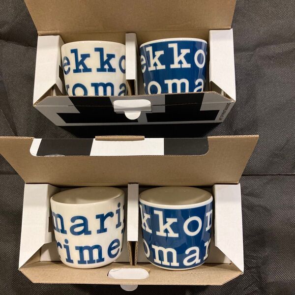 新品未使用 marimekko ラテマグ ロゴ ハンドルなしマグカップ 日本限定 食器 コップ