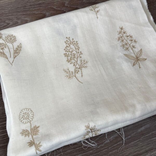 刺繍生地 ガーゼ生地 生地 ハンドメイド