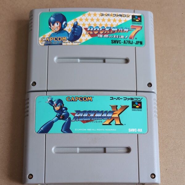 まとめ売り 2本セット ロックマン7 ロックマンX ソフトのみ スーパーファミコン SFC レトロゲーム CAPCOM