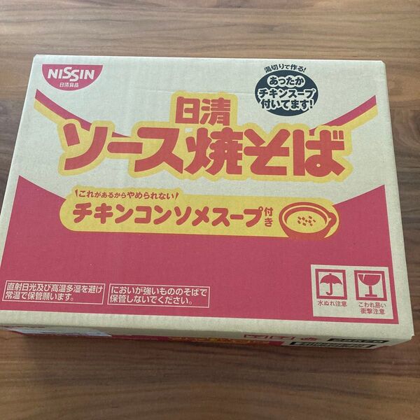 日清ソース焼そば チキンコンソメスープ付き1箱12食入り