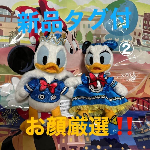 お顔厳選 ディズニー パルパルーザ ぬいぐるみバッジ ドナルド デイジー 全2点 現地お品切れ中! ②