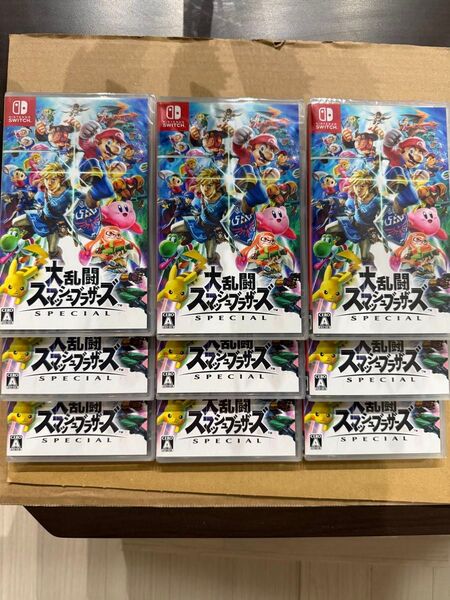 【未使用未開封シュリンク付き】 大乱闘スマッシュブラザーズ SPECIAL switch 9本セット