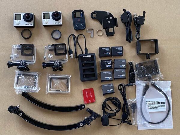 GoPro HERO4 Black 2台セット: 付属品多数!