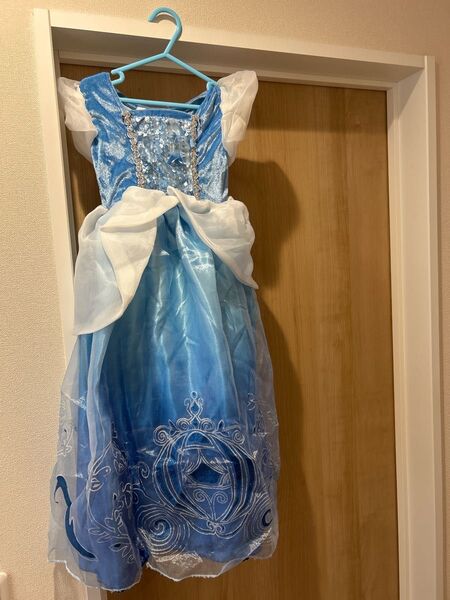 子ども用 120 シンデレラ風 ドレス コスプレ 青