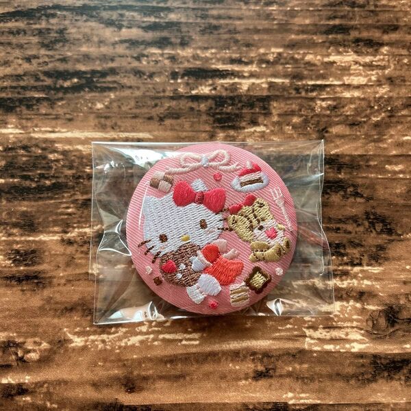 刺繍缶バッジ サンリオ 缶バッジ ハローキティ サンリオキャラクターズ