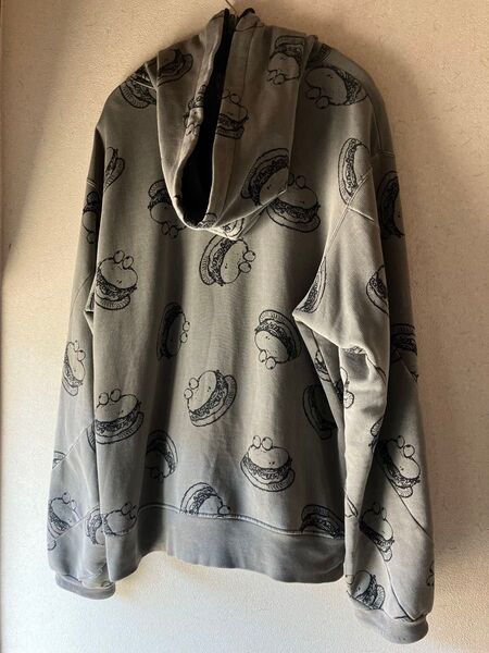 undercover haze期 ハンバーガー柄 パーカー フーディー ジップアップ