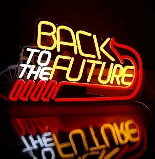 Back To the Future バック トゥ ザ フューチャー LED ネオンサイン 看板 新品
