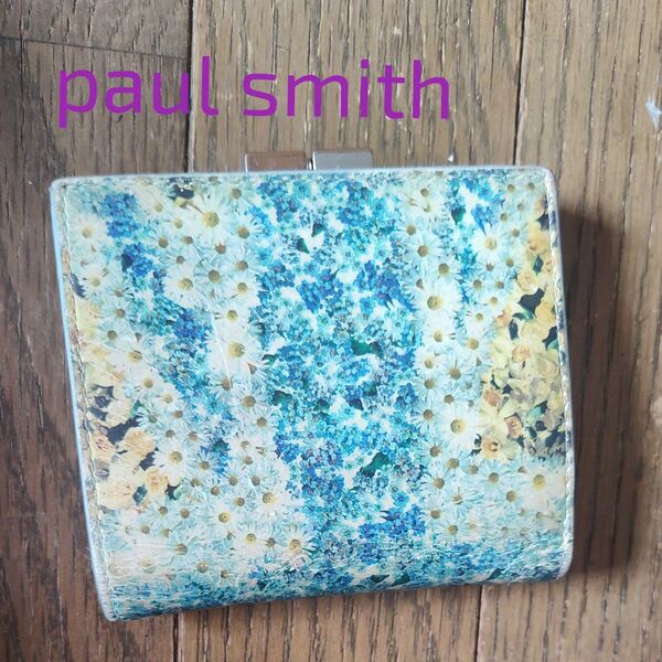 Paul Smith 二つ折り財布 花柄 がま口 レア