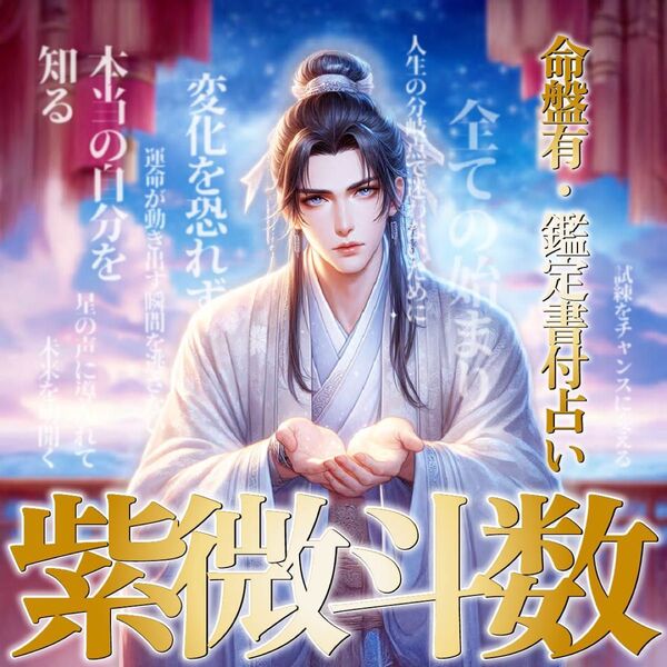 【鑑定書付き総合占い】紫微斗数の命盤を添えて、あなたの本質や強みをお伝えします