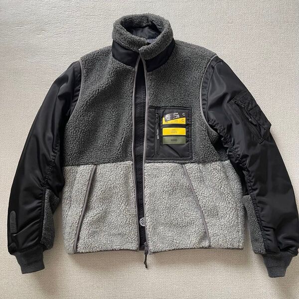 【美品】NEIGHBORHOOD ボア フリース ジャケット MA-1 ブルゾン Sサイズ
