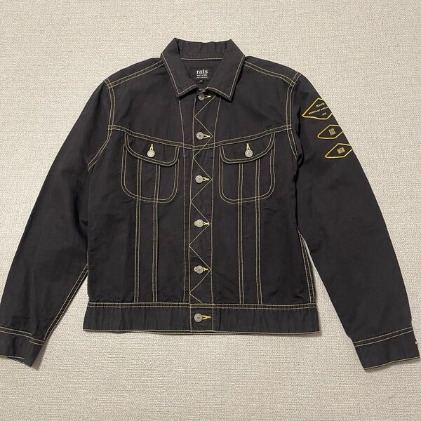 【VINTAGE】Rats デニムジャケット Gジャン Mサイズ ブラック