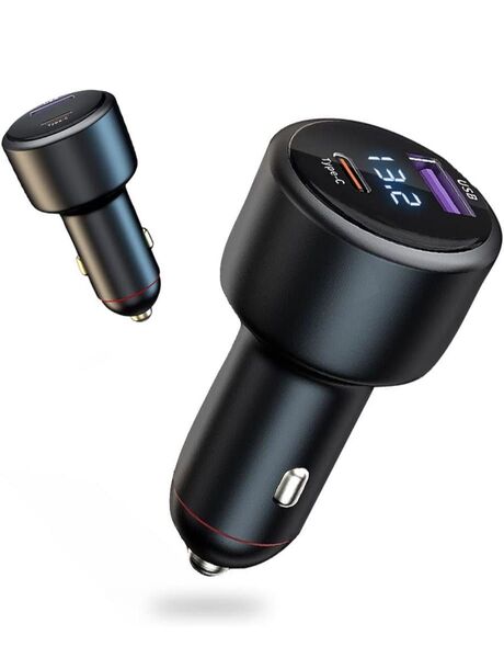 カーチャージャー 急速充電 Max83W PD3.0 QC3.0 PD65W シガーソケット 車用USBシガーアダプター 2ポート