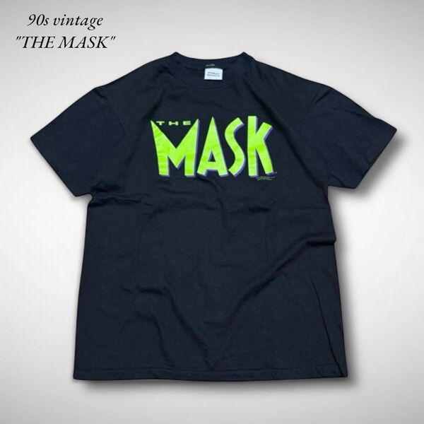 THE MASKマスクムービーT映画Tシャツビンテージ シングルステッチ古着 半袖ブラック黒