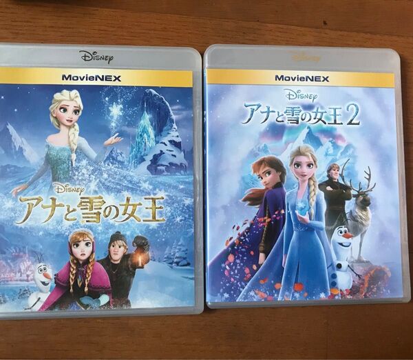【美品】アナと雪の女王 MovieNEX 2作品 Blu-ray 純正ケース