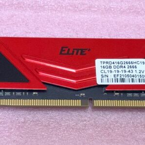 Team TPRD416G2666HC19BK★PC4-21300/DDR4-2666 288Pin UDIMM 16GB