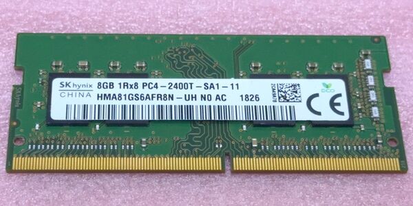 SK hynix HMA81GS6AFR8N-UH★PC4-19200/DDR4-2400 260Pin SO-DIMM 8GB